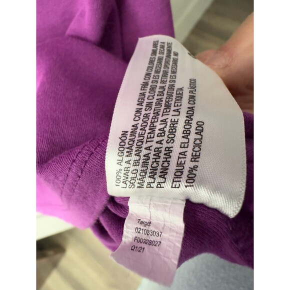 Ava & Viv Womens Plus Size TShirt Dress Short Sleeve Orchid Sz 1X Stretchy - Picture 6 of 6